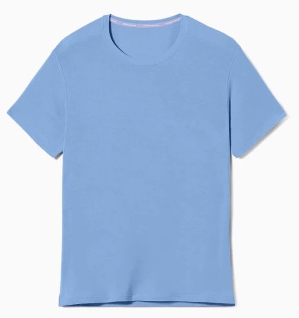 Jamby Adult JamTee Small Short Sleeve Crew Neck Cornflower Blue T-Shirt NWT